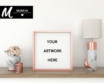 Square Rose Gold Frame Mock Up Contemporary Interior Frame Mock Up Leaning Frame Mock Up Tabletop Frame Mock Up Psd Frame Mockup Download 100 Best Free Psd Mockups