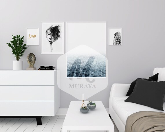 A3 Frames Mockup White Frame Styled Stock Photograpy Scandinavian