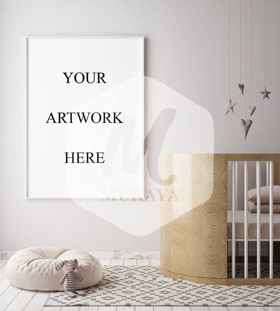 Download Nursery Poster Frame Mockup Children Room Frame Mock Up Etsy PSD Mockup Templates
