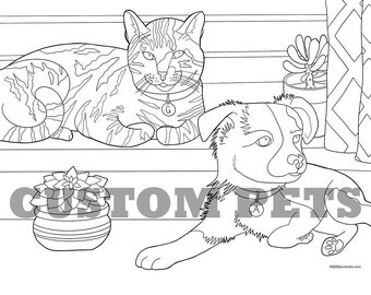 Custom Pet coloring page