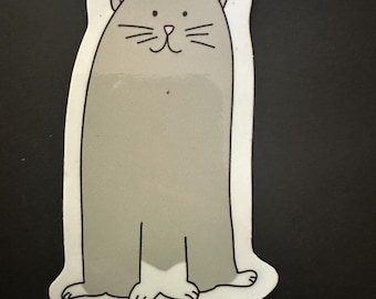 Hi Cat vinyl sticker for tumbler, laptop, water bottle, car, scrapbook