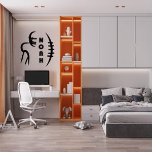 Personalized Name Wall Decal for Boys Bedroom Customized Wall Art for Sports Lovers Football Room Decor Unique American Football Decals