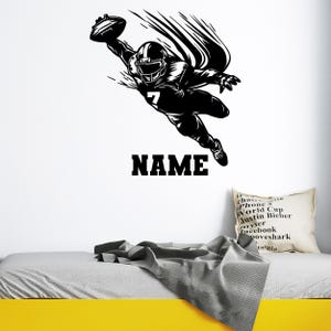 Calcomanías con nombres de fútbol para niños - Calcomanía de pared con nombre de fútbol personalizada - Adhesivo de pared de fútbol personalizado - Calcomanía de fútbol personalizada