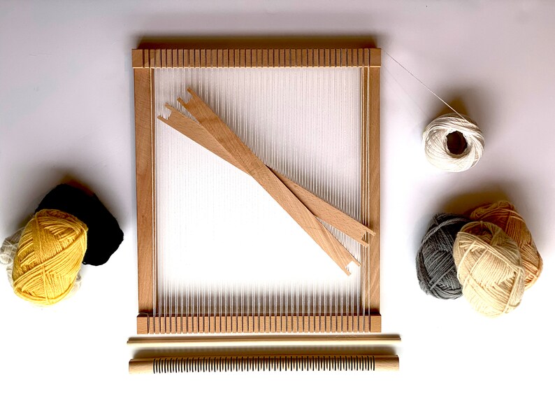 Large Weaving Loom Kit Tapestry Weave Loom Lap Heddle Loom Etsy