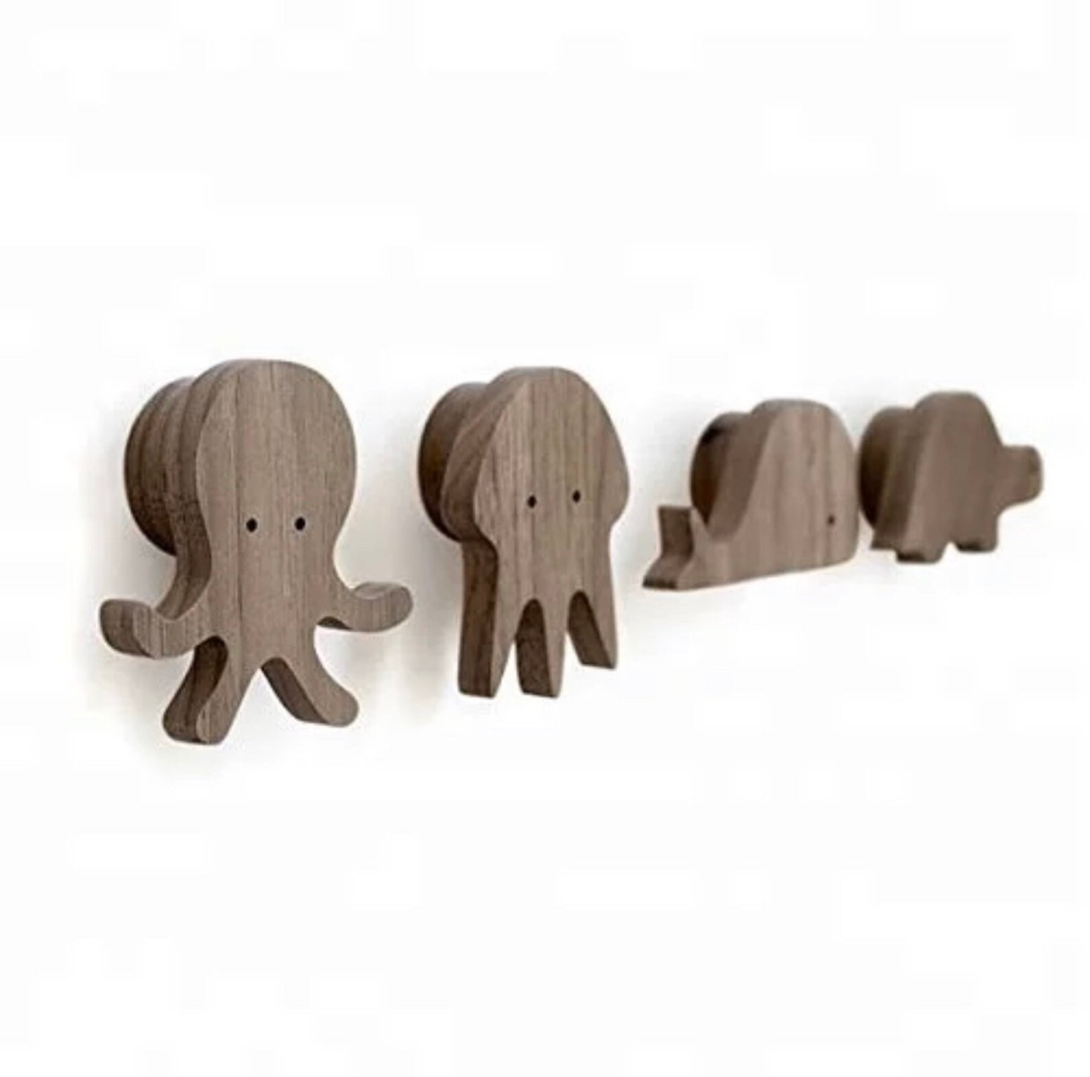 Wooden Animal Wall Hooks Wall Hooks for Kids Nursery Decor Etsy