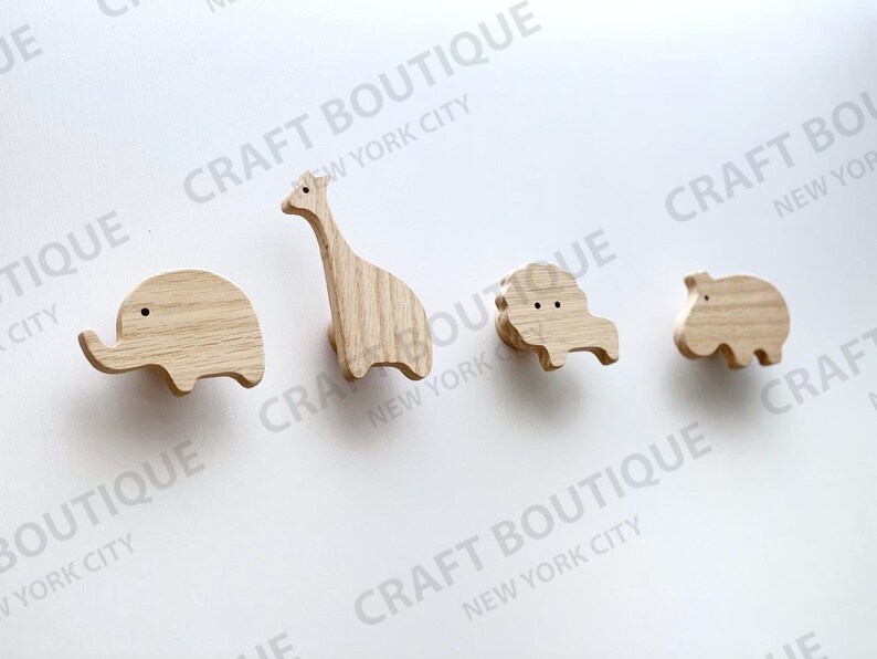 Wooden Animal Wall Hooks Wall Hooks for Kids Nursery Decor Etsy