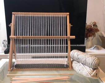 X Large Weaving Loom Kit, Also Known as Tapestry Weave Loom  Lap Heddle Loom With Stand, Weave Frame Loom, For Beginners - DIY