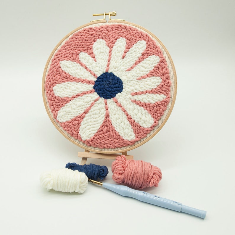 Flower Punch Needle Starter Kit Punch Needle Kit Oxford Etsy