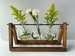 Wooden Plant Stand with Glass Vase | Glass Planter | Hydroponic Plant Stand | Propagation Station | Propagation Vase | Glass Vase | Planter 