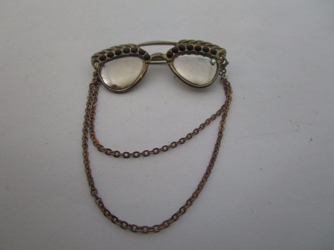 Vintage Unique Fancy Sunglasses Eyeglasses Brooch Super Cute Etsy