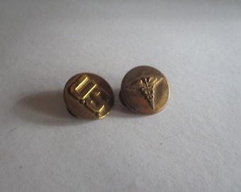 World War 2 U s Army Air Force Collar Insignia " U. S. " & Medical