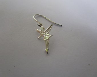 Vintage Walt Disney Tinkerbell Sterling Silver Single Dangle Pierced Earring
