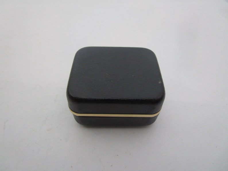 Vintage Black with Gold Trim Jewel Box
