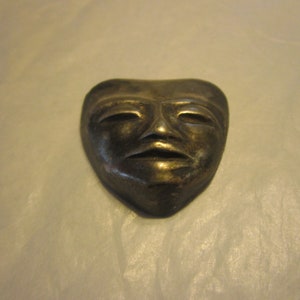 Ancient Antique Bronze Mask Head Adornment