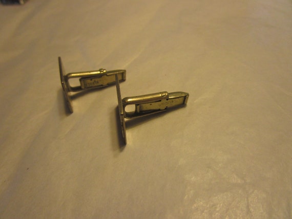 Retro Mid Century Modern Cuff Link Hallmarked - image 2