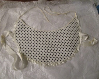 Antique Victorian Fancy Ladies Dress Collar ? Polka Dot