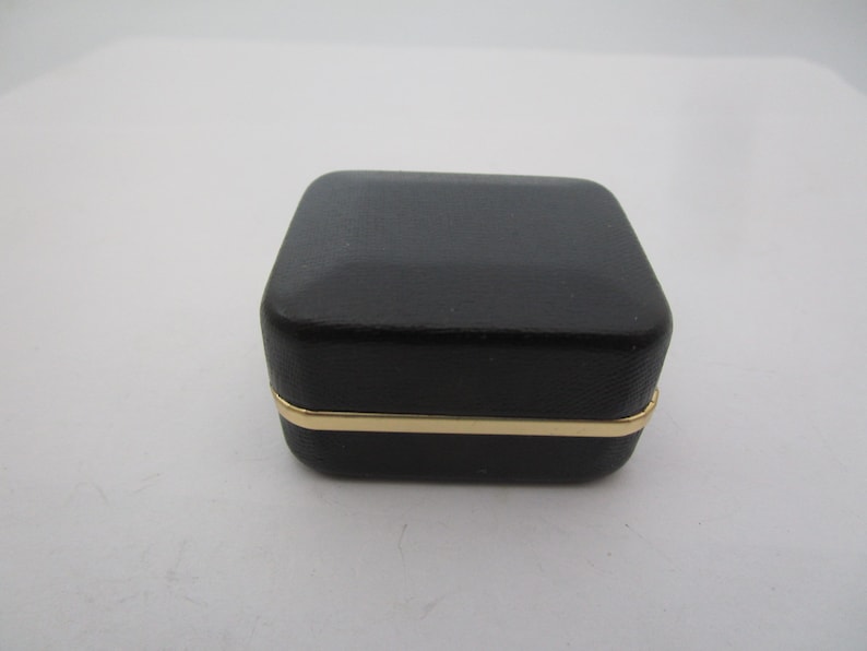 Vintage Black with Gold Trim Jewel Box