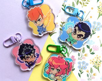 Spirit Hunters: Retro 90s Anime Holographic Acrylic Charm