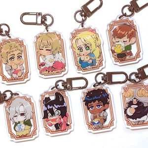 Dungeon Meshi Inspired Keychain, Delicious in Dungeon Charms, Laios, Falin, Chilchuck, Senshi, Izutsumi, Marcille