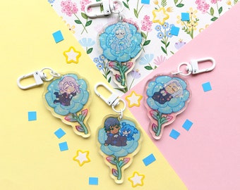 Ancients Rainbow Flowers: 2.5" Acrylic charms