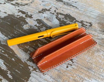 Leather Fountain Pen Insert: Handmade Italian Leather Case Divider