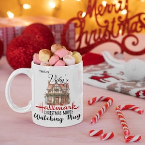 Cute Store Hallmark Personalized This is my Hallmark Christmas Movie Watching Mug Christmas Truck present fast shipping