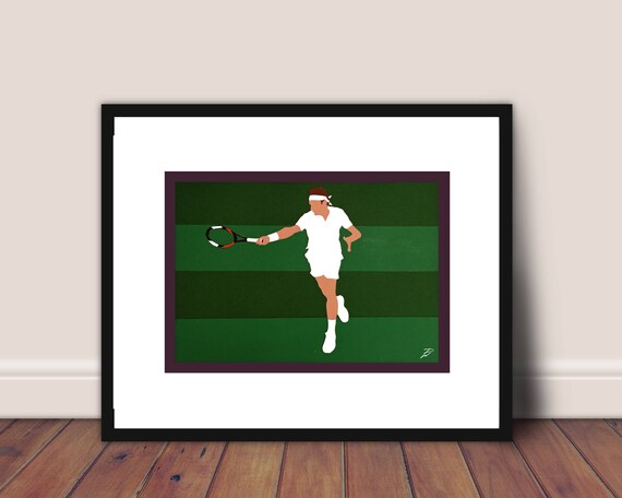 Affiche Vintage Transport Tennis Wimbledon 1930 - Impression A3 Ou A4 - Neuve