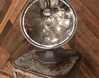 Aurora Antique Heater Converted Lamp