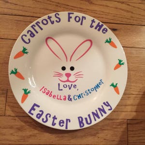 personalized easter plate