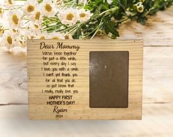 First Mother's Day, Mother's Day Gift, Expecting Mom Gift, New Mom, Gift for New Mom, First Time Mom, Personalized Picture Frame, Mommy Gift