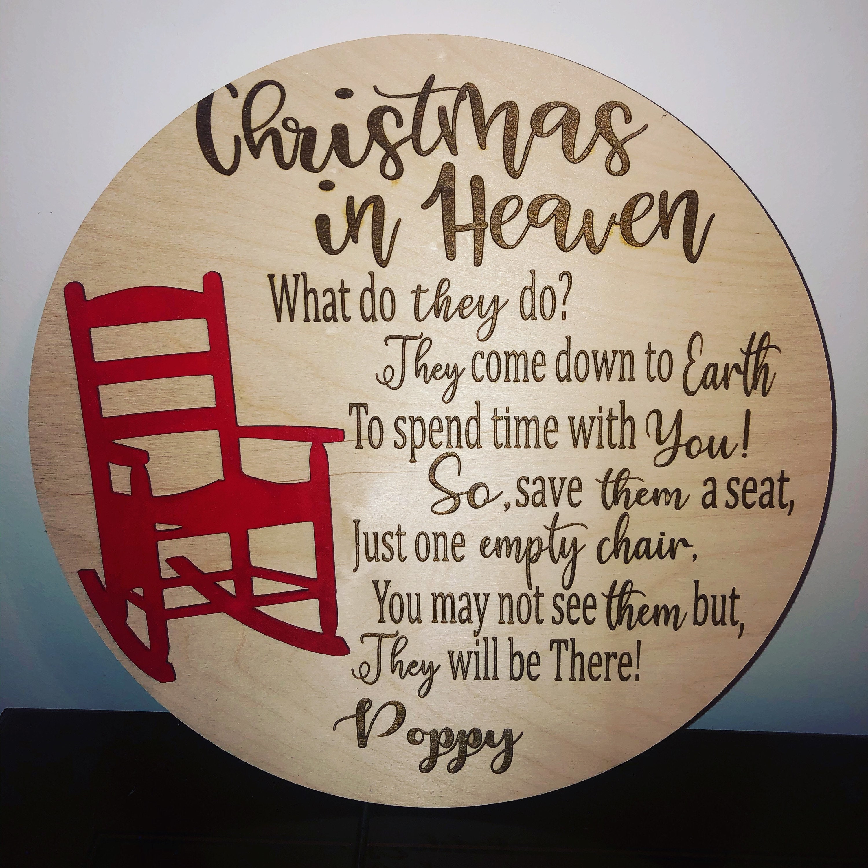 Christmas in Heaven Sign - Etsy