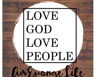 Download Love god love people | Etsy