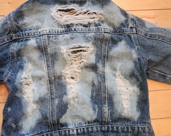 SIZE 18 months  Kids Distressed  Jean Jacket - Ready to Ship