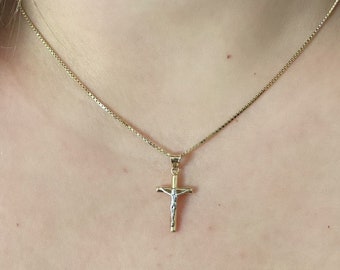 Mr.Piercing Two-Tone Crucifix Necklace Mr.Piercing Two-Tone Crucifix Necklace