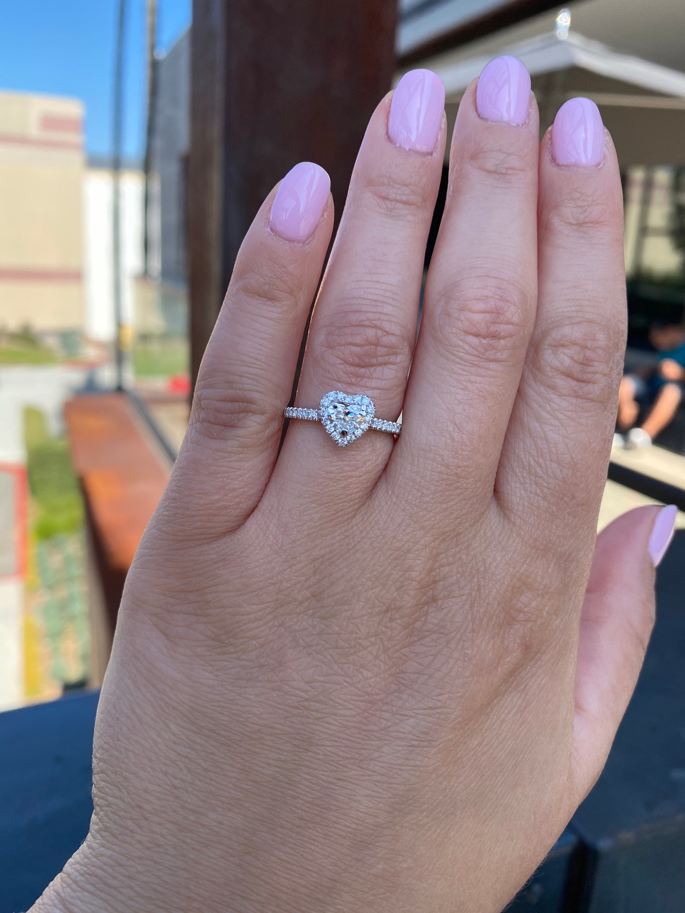 1 Carat Heart Shaped Diamond Ring