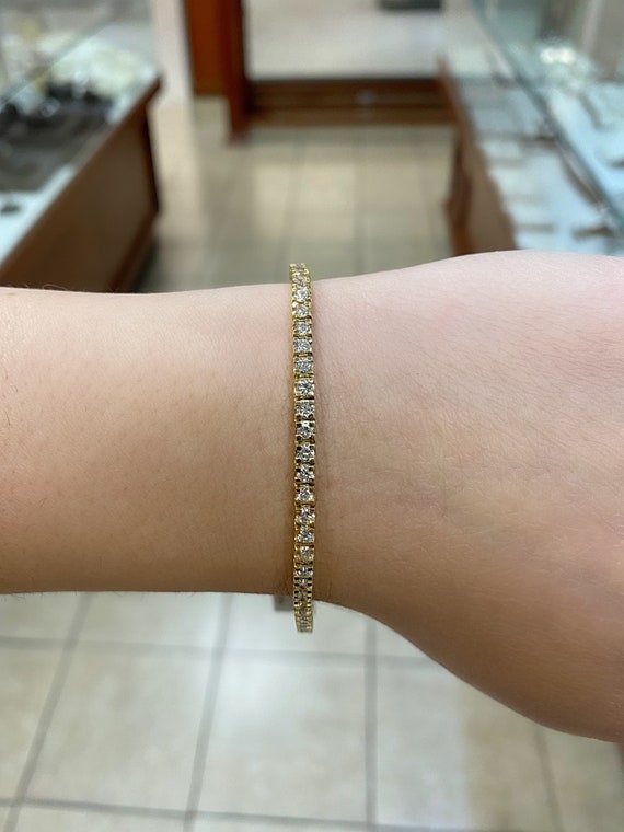 Diamond bracelet etsy deals