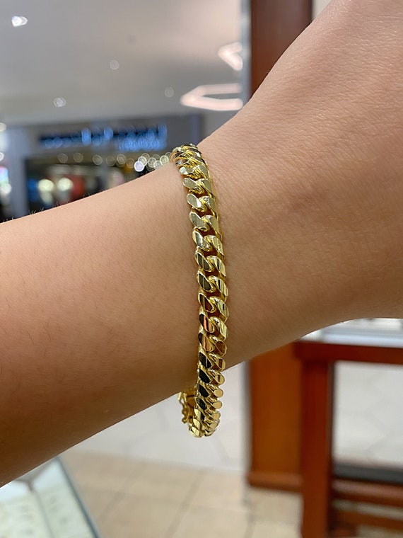 Flat Curb Chain Bracelet Gold Vermeil - Cleo Chain | Nejim
