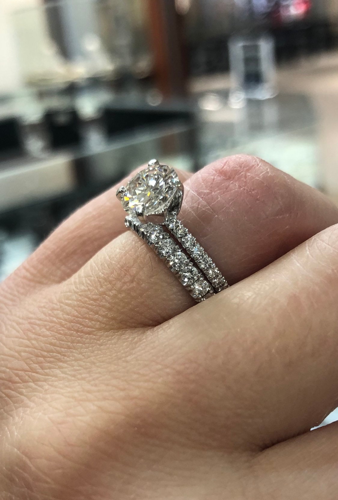 Classic Brilliant Round Pave Engagement Ring. Timeless Round ...