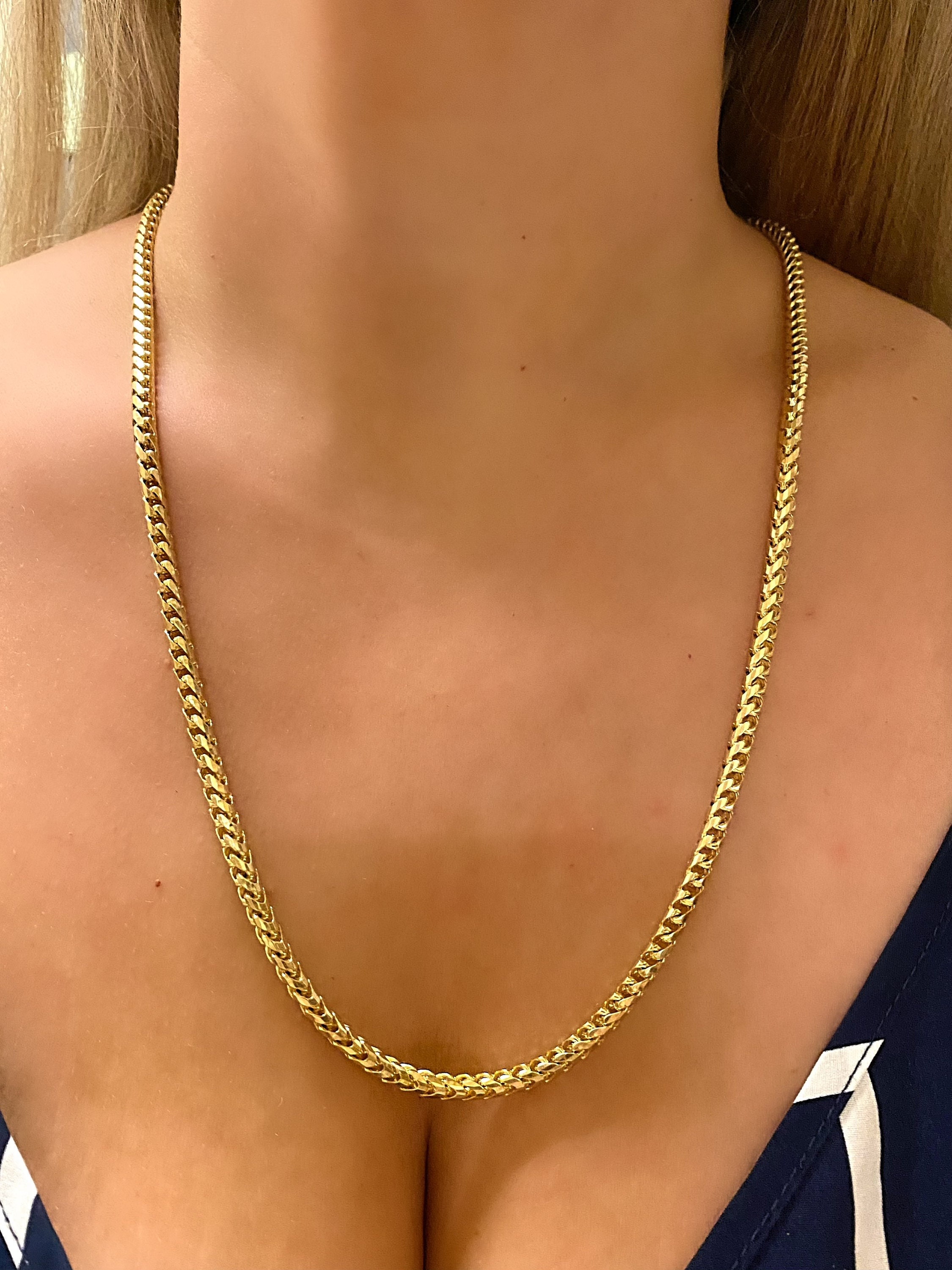 Gold franco chain 14k deals