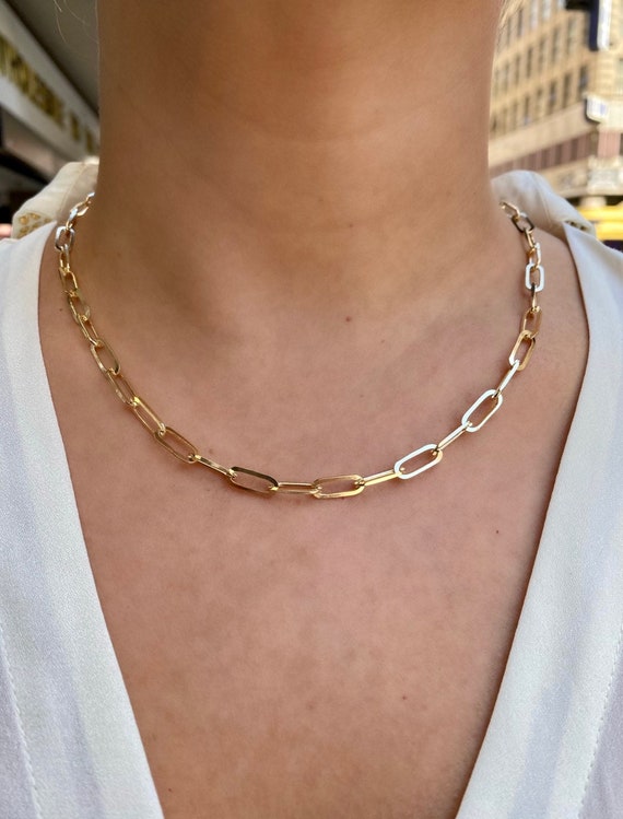 Marian Maurer City Link Extra Small 18K Gold Necklace