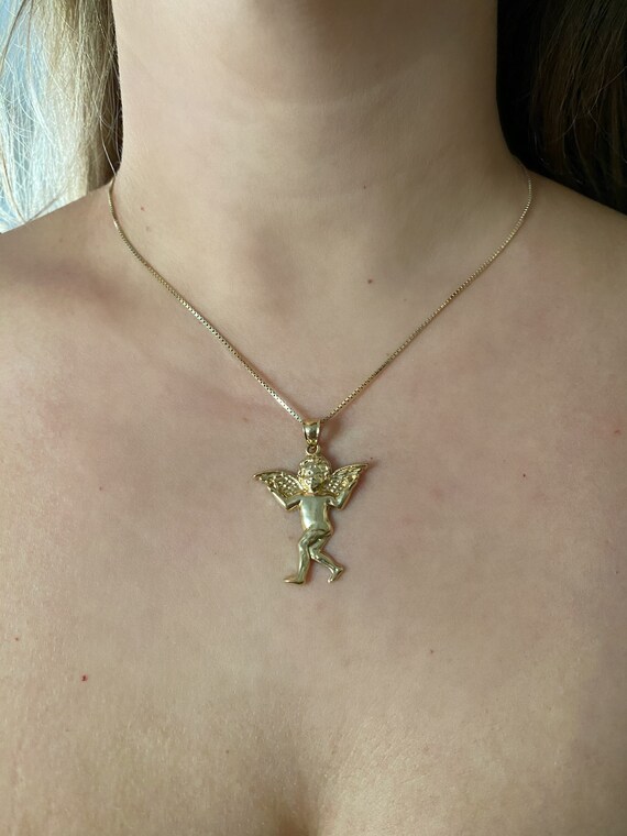 Guardian angel charm necklace discount