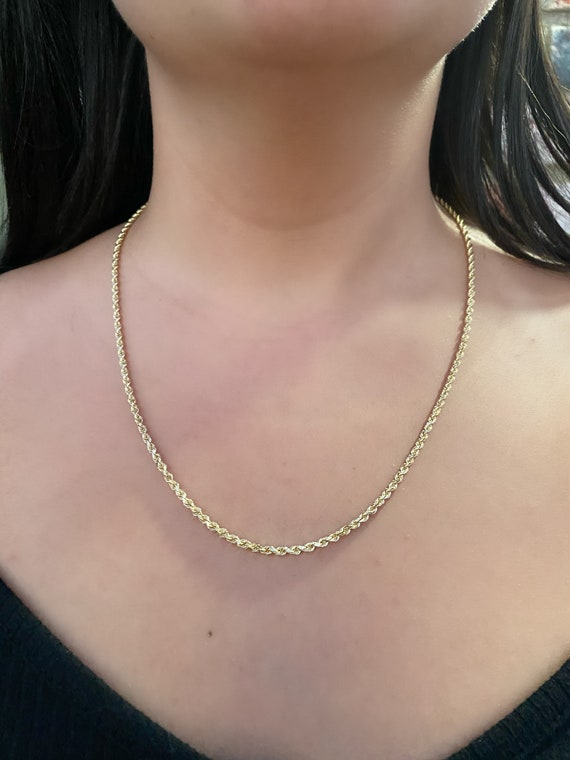 22 inch discount rope gold chain