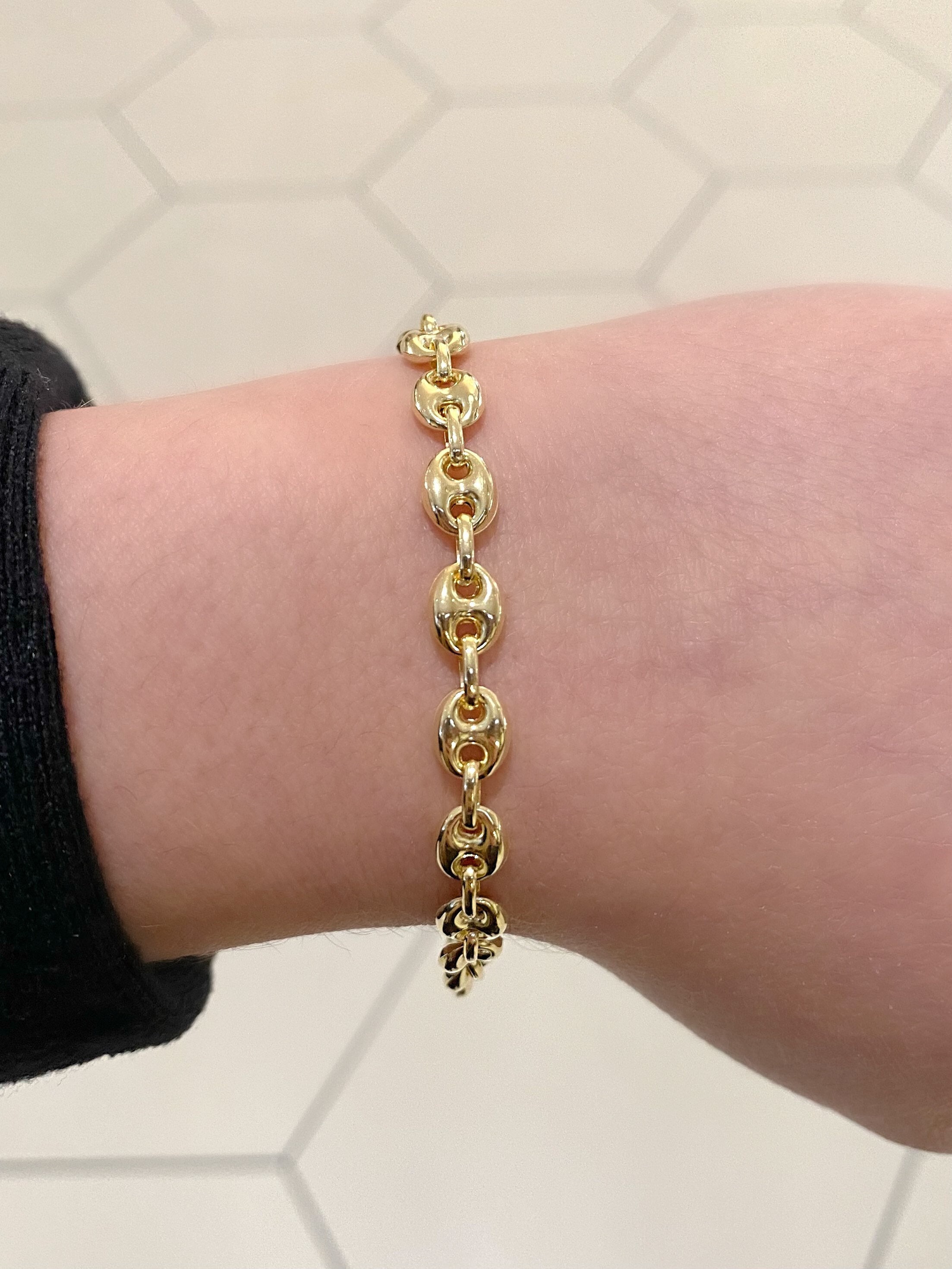 高質 14k Puffed Mariner Link Bracelet.anchor Mariner Link アクセサリー