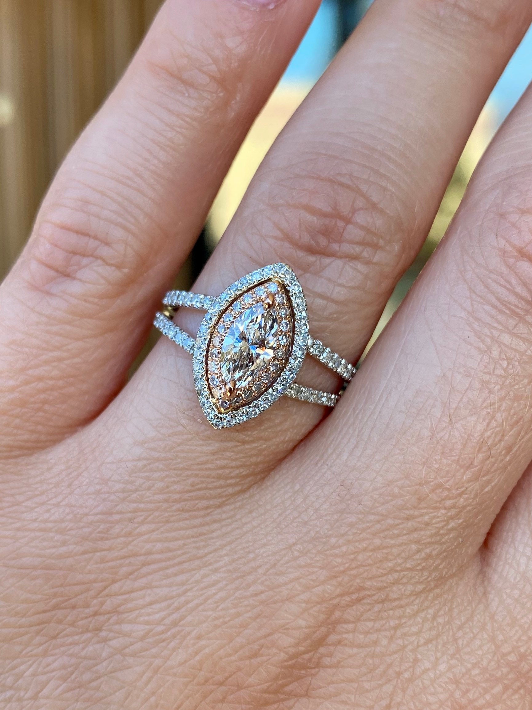 Contour Marquise Engagement Ring – Diana Vincent Jewelry Designs