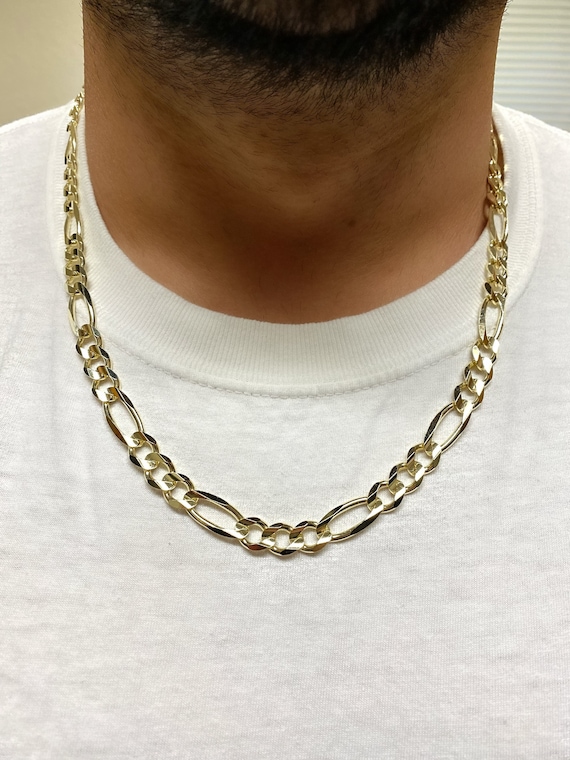 Gold figaro chain mens clearance