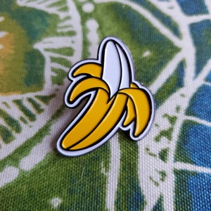 Los Tokyo - Delicious Tropical Banana Premium Enamel Lapel Pin ( 1.5 inches / 38 mm )