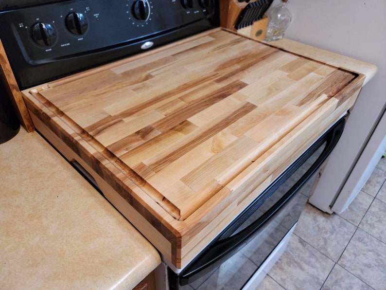 Butcher Block Stove Cover NEW Cutting Board Etsy