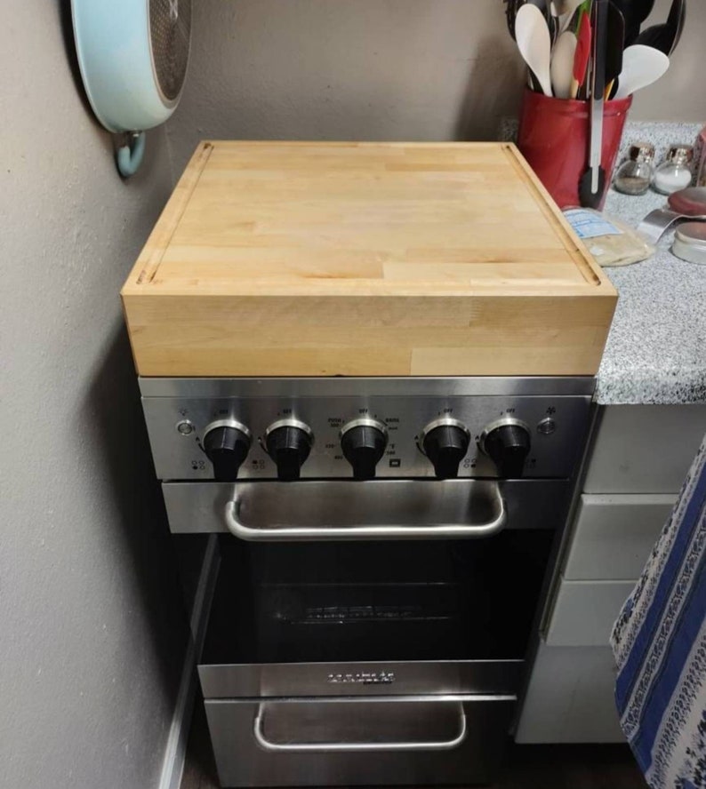 Butcher Block Stove Cover NEW Cutting Board Etsy