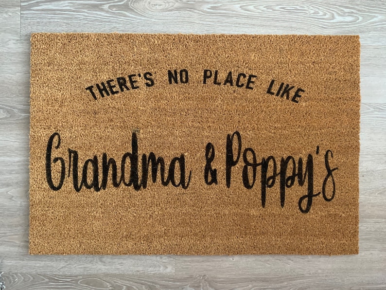 Grandparent Doormat Custom Grandparent Mat Theres Etsy