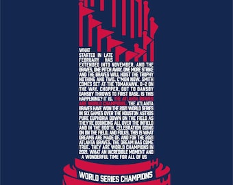 Atlanta Braves World Series Print